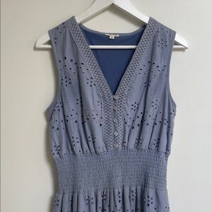 Eyelet Cotton Dress Sleeveless. Size S